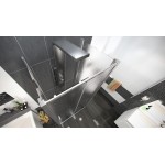 NICOL COMBI II 80x140x80 Grape Well Sprchový kout nástěnný