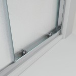 Sprchová zástěna s posuvnými dveřmi 150x90, obdélníková, grape, chrom - NICOL COMBI