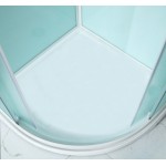 NOTRE ROCKY 100 BÍLÝ Sprchový box čtvrtkruhový s mramorovou vaničkou