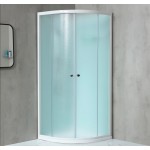 NOTRE ROCKY 100 BÍLÝ Sprchový box čtvrtkruhový s mramorovou vaničkou