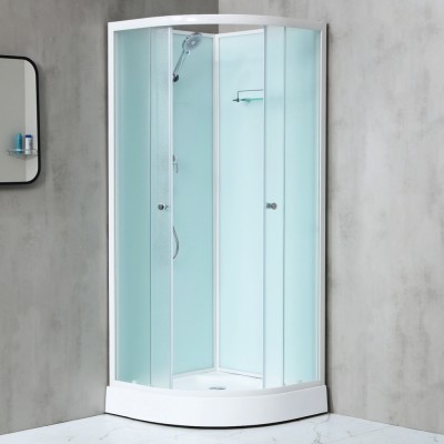 NOTRE 100 BÍLÝ Sprchový box čtvrtkruhový