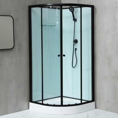 NOTRE 80 ČERNÝ Sprchový box čtvrtkruhový