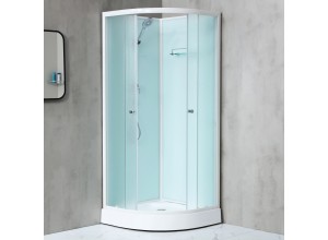 NOTRE 80 BÍLÝ Sprchový box čtvrtkruhový