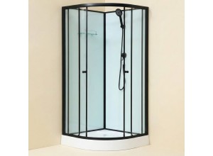 NOTRE 90 ČERNÝ Sprchový box čtvrtkruhový