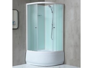 NOTRE 90 HIGH Sprchový box čtvrtkruhový s hlubokou vaničkou