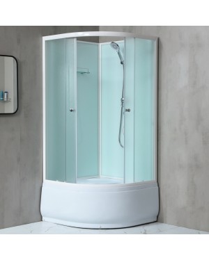 NOTRE 90 HIGH Sprchový box čtvrtkruhový s hlubokou vaničkou