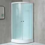 NOTRE 90 BÍLÝ Sprchový box čtvrtkruhový