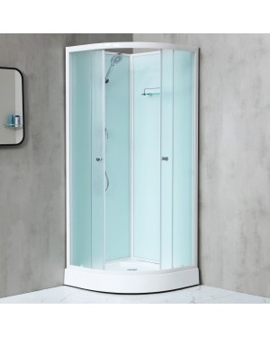 NOTRE 90 BÍLÝ Sprchový box čtvrtkruhový