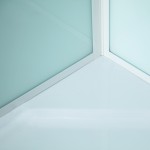 NOTRE 90 BÍLÝ Sprchový box čtvrtkruhový