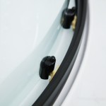 NOTRE AS-L ROCKY 100x80 ČERNÝ Sprchový box asymetrický - levé provedení