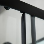 NOTRE AS-L ROCKY 100x80 ČERNÝ Sprchový box asymetrický - levé provedení