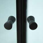 NOTRE AS-L 100x80 ČERNÝ Sprchový box asymetrický - levé provedení