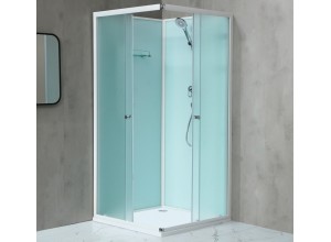 NOTRE Q ROCKY 90 BÍLÝ Sprchový box čtvercový s mramorovou vaničkou