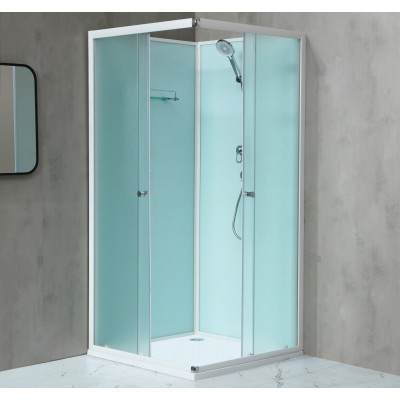 NOTRE Q ROCKY 90 BÍLÝ Sprchový box čtvercový s mramorovou vaničkou