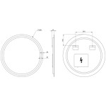 NYX kulaté zrcadlo s LED osvětlením