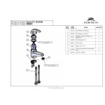 P-18 PRINCE baterie umyvadlová stojánková