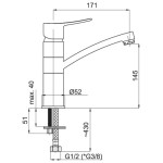 STATIC-19 baterie umyvadlová stojánková
