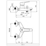 UNO-10 NEW Černá Vanová baterie