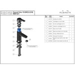 UNO-18 NEW Umyvadlová baterie, černá barva