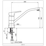 UNO-20 NEW Černá Dřezová baterie