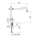 VENEZIA V-33 CROSS  baterie dřezová