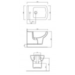 NERO Bidet závěsný