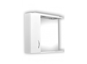 HELIOS 65 Zrcadlo s osvětlením + skříňka, levé provedení
