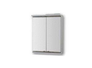 Vrchní zrcadlová skříňka NICE s LED osvětlením - 80 × 64 ×15 cm
