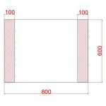 SELENE ll Olsen-Spa Zrcadlo s osvětlením 80 x 60  cm