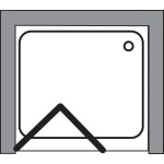 DIANA 110 × 185 cm Sprchová zástěna