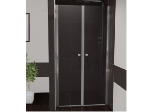 OVER 90 Čiré Sprchové dveře dvoukřídlé