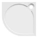 ARCA sprchová vanička z litého mramoru, čtvrtkruh 100x100cm, R550, bílá