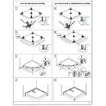 ROCKY čtvrtkruh 90x90 Krycí panel k vaničce