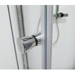 POINT ROCKY 100x80 Clear Obdélníkový sprchový kout s mramorovou vaničkou