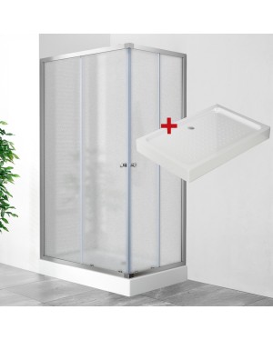 POINT LOR 100x80 Grape Obdélníkový sprchový kout s akrylátovou vaničkou