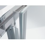 POINT SAP 100x80 Clear Asymetrický sprchový kout s vysokou vaničkou, levé provedení