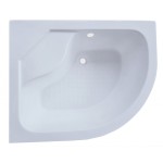 POINT SAP 100x80 Clear Asymetrický sprchový kout s vysokou vaničkou, levé provedení