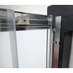 POINT SAP 100x80 Clear Asymetrický sprchový kout s vysokou vaničkou, pravé provedení