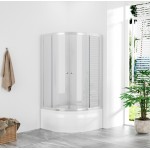 POINT SAP 100x80 Clear Asymetrický sprchový kout s vysokou vaničkou, pravé provedení