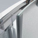 POINT SAP 100x80 Grape Asymetrický sprchový kout s vysokou vaničkou, levé provedení