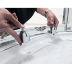 POINT ROCKY 120x80 Clear Obdélníkový sprchový kout s mramorovou vaničkou