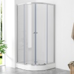 POINT LOR 80 Clear Čtvrtkruhový sprchový kout s akrylátovou vaničkou