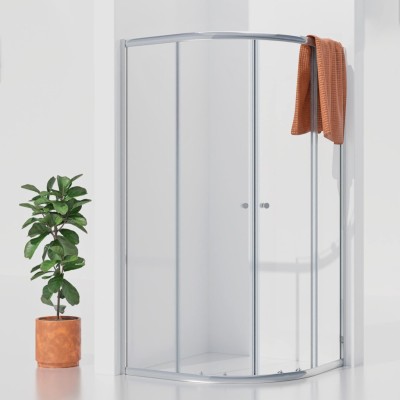POINT 80x80 Clear Čtvrtkruhová sprchová zástěna