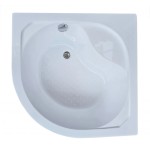 POINT SAP 80 Clear Čtvrtkruhový sprchový kout s vysokou vaničkou