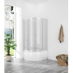 POINT 80x80/170 Clear Čtvrtkruhová sprchová zástěna snížená