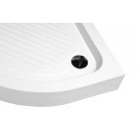 POINT AQUA 90 Clear Čtvrtkruhový sprchový kout s akrylátovou vaničkou a sifonem ZDARMA