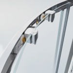 POINT AQUA 90 Clear Čtvrtkruhový sprchový kout s akrylátovou vaničkou a sifonem ZDARMA