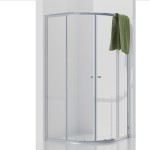 POINT 90x90 Clear Čtvrtkruhová sprchová zástěna