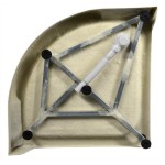 POINT AQUA 90 Grape Čtvrtkruhový sprchový kout s akrylátovou vaničkou a sifonem ZDARMA