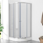 POINT LOR 90 Grape Čtvrtkruhový sprchový kout s akrylátovou vaničkou